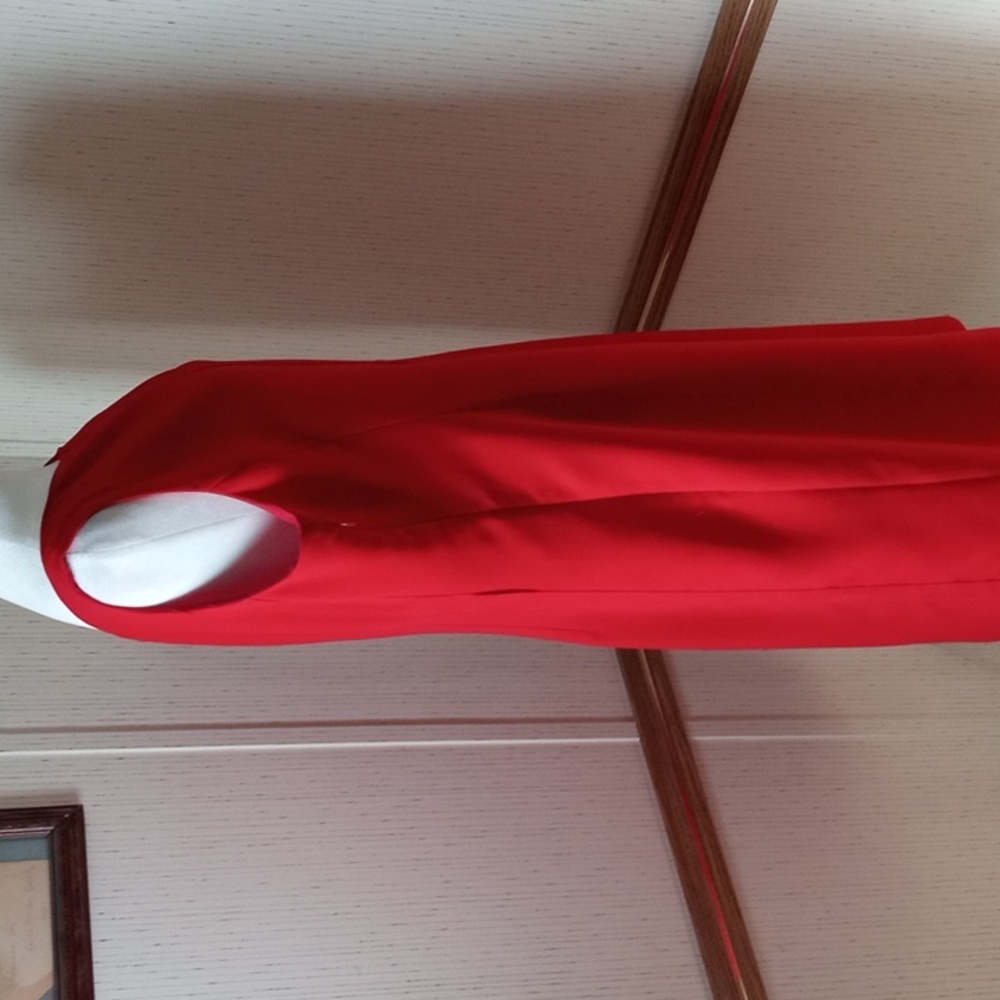 Calvin Klein Red Midi Dress, Professional, Office, Party, Special Occasions, Hol - Picture 8 of 9